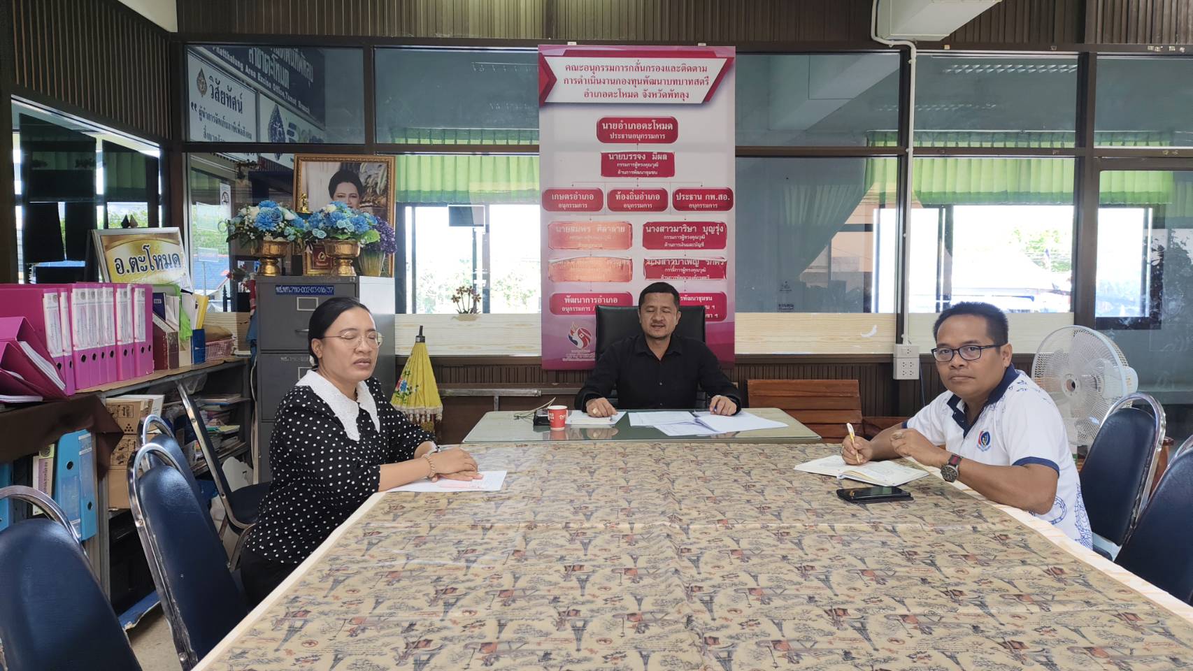 🎖️พช.ตะโหมด ประชุมเจ้าหน้าที่พัฒนาชุมชน เพื่อวางแผนการขับเคลื่อนงานพัฒนาชุมชน🎖️