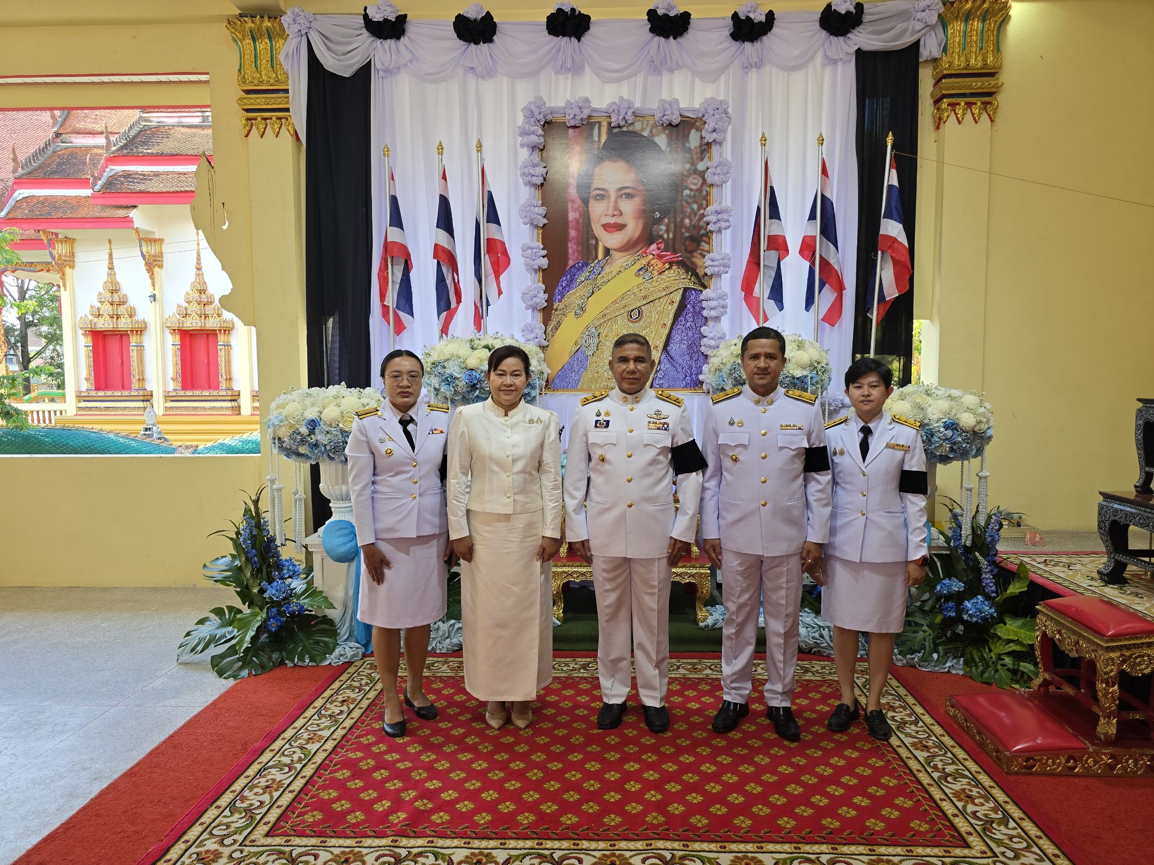 พช.ตะโหมด เข้าร่วมพิธีสวดพระพุทธมนต์และพิธีทำบุญตักบาตรถวายพระราชกุศลฯ